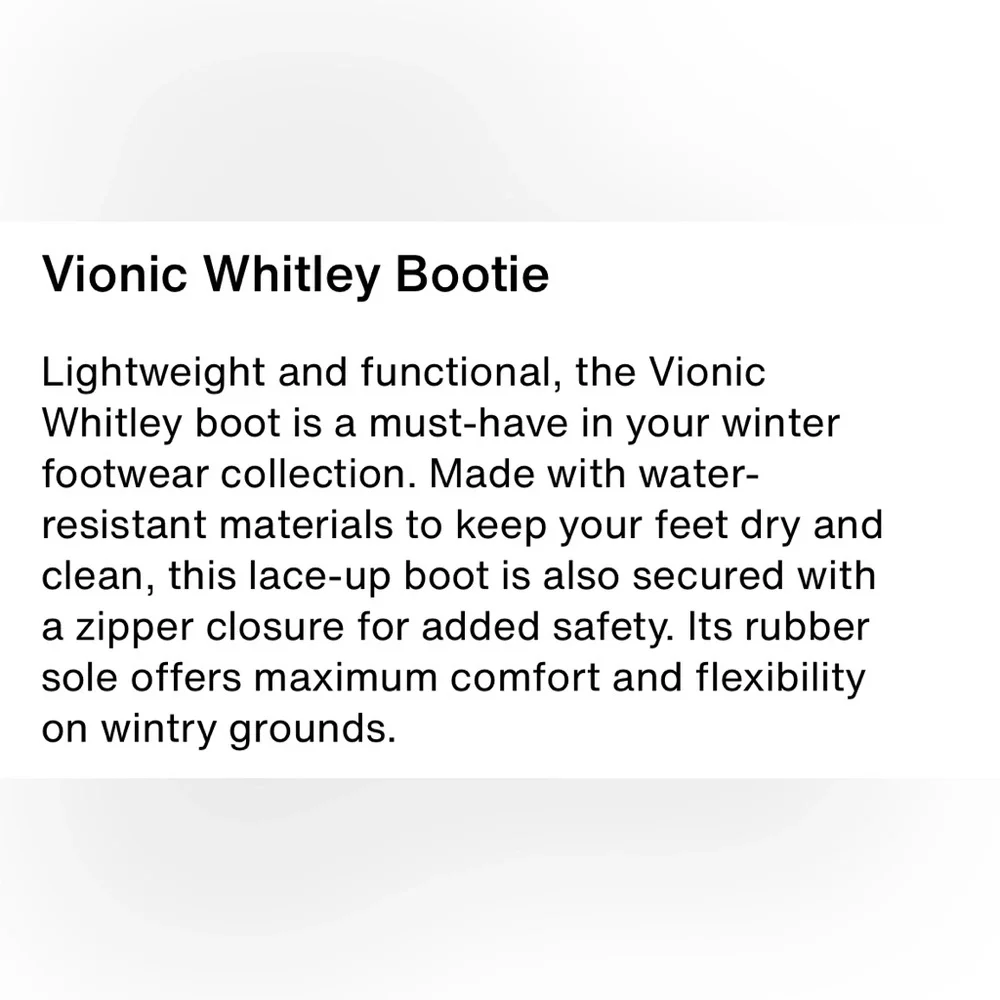 Vionic | VGUC Whitley Black Ankle Boots High Top Biker Bootie Rubber Sole, 6